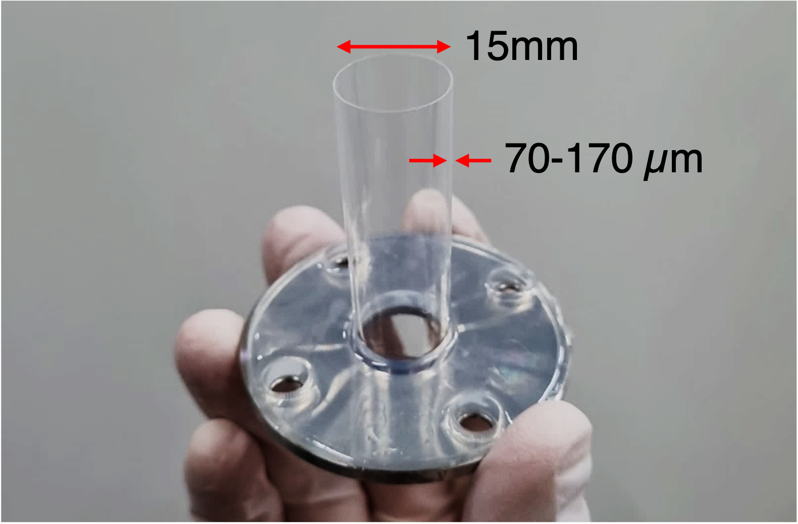 Flexible nozzle specimen